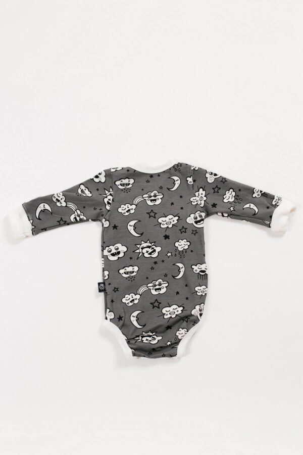 Beba bodi preklop Clouds Pattern