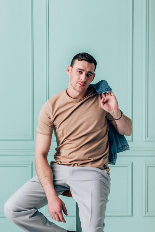 T-shirt Basic Collection Coffee