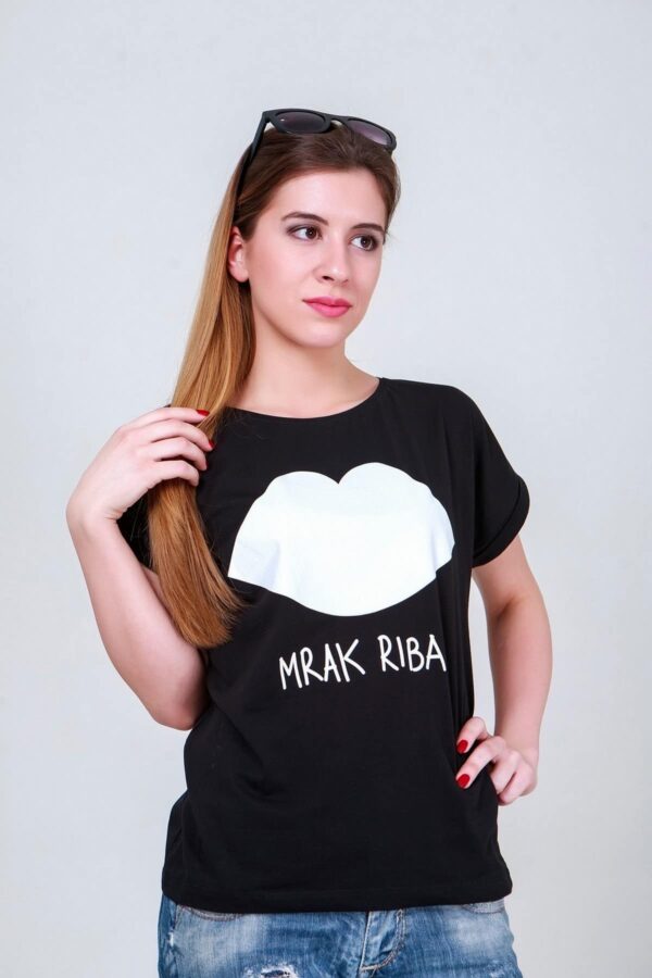 Majica Podvrnut rukav Mrak riba