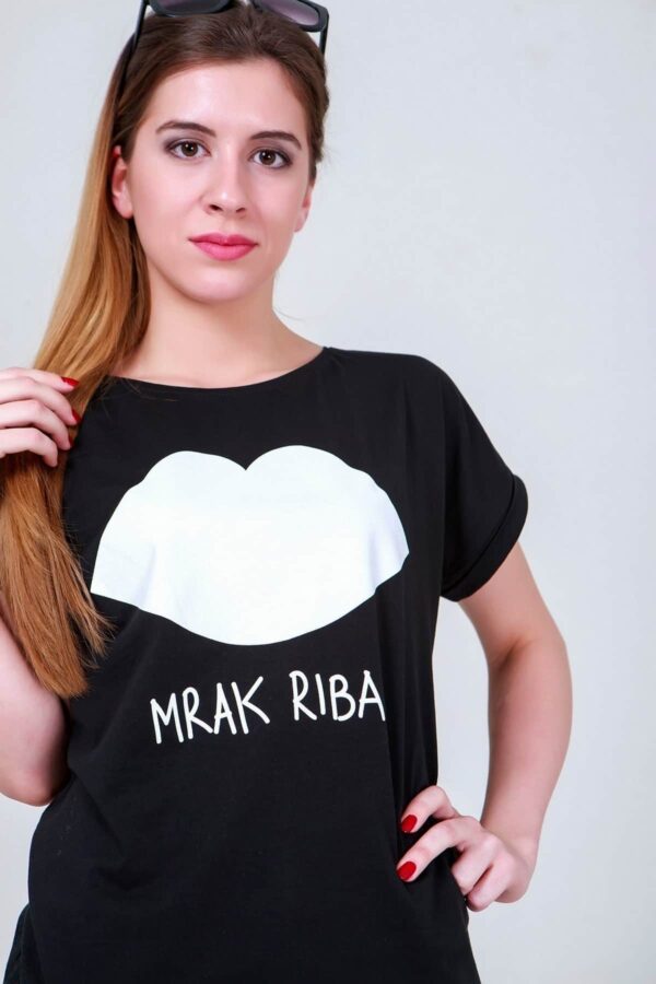 Majica Podvrnut rukav Mrak riba