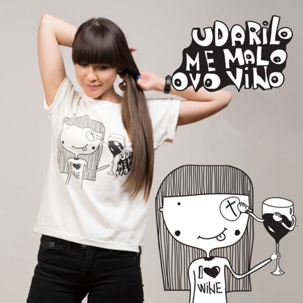 Majica Udarilo me malo ovo vino