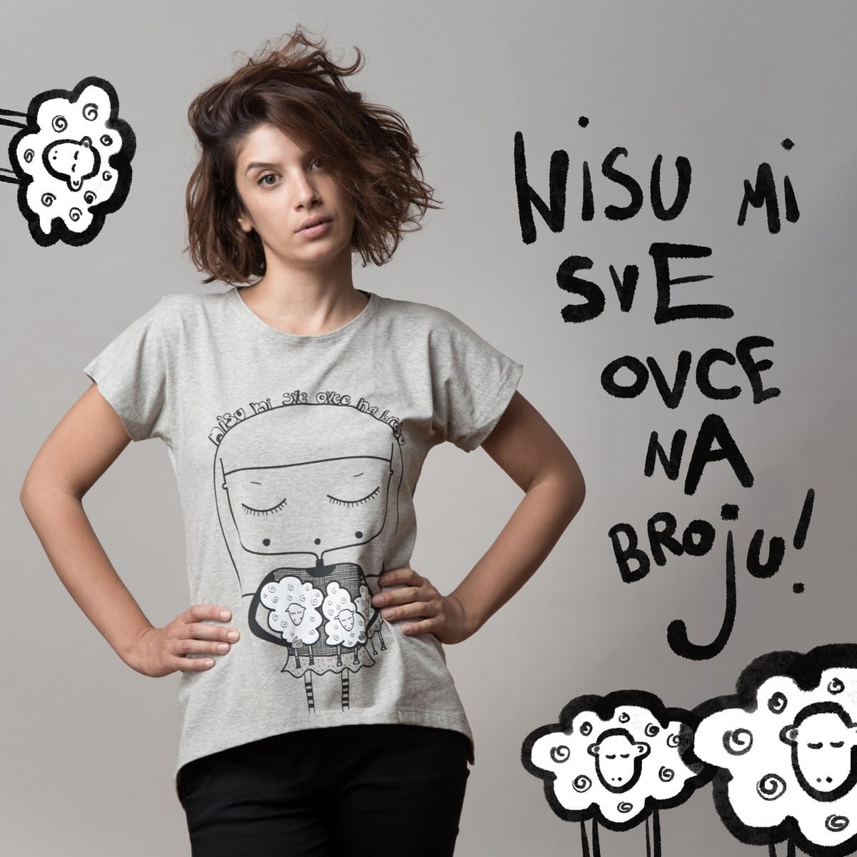 Majica Špicevi sa strane Nisu mi sve ovce na broju