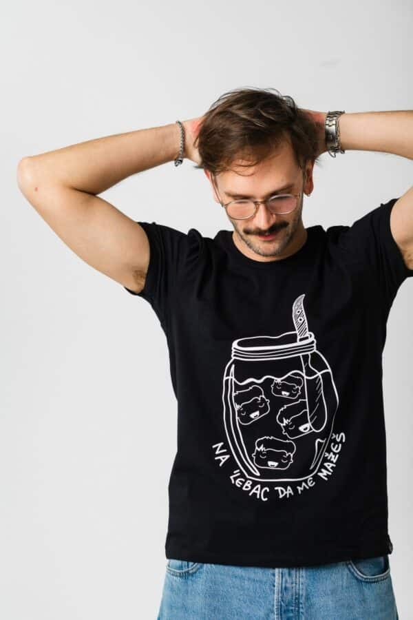 Muška majica Na lebac da me mažeš