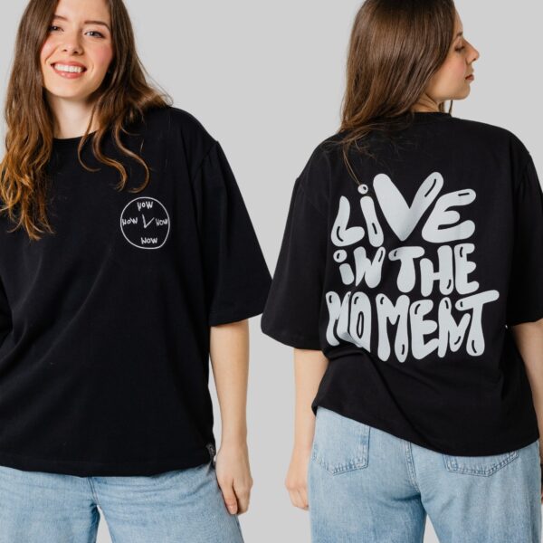 Oversize majica Live in the moment