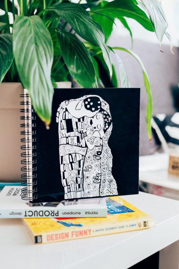 Škrabook Art lover Klimt The kiss