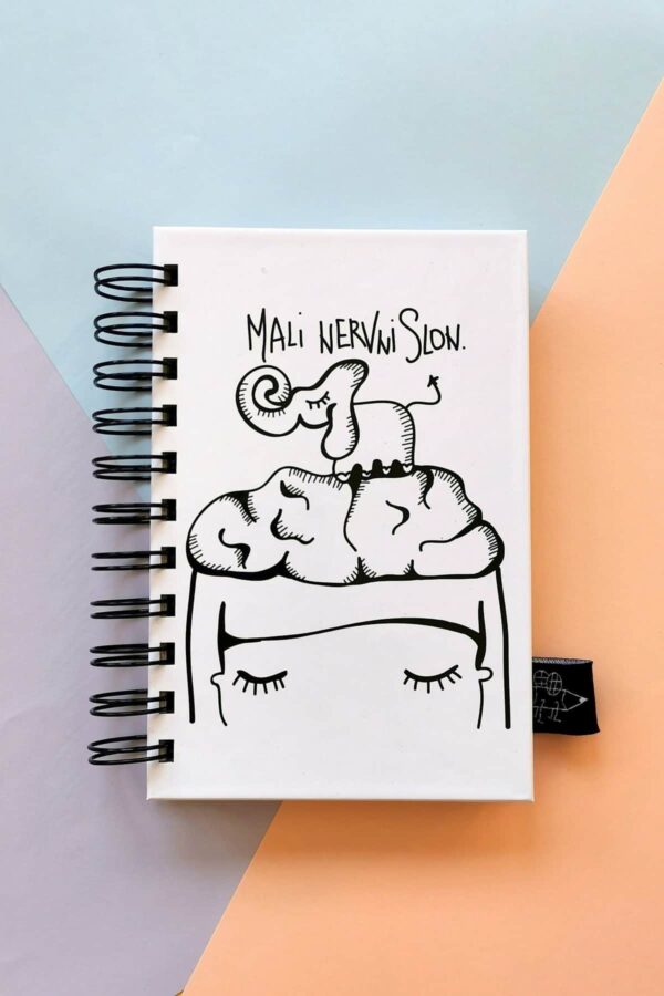 Škrabook mini Mali nervni slon