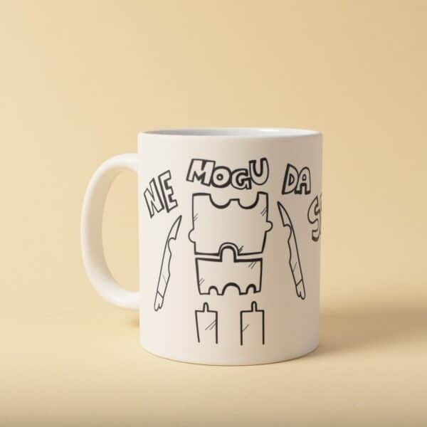 Ceramic Mug "Ne mogu da se sastavim"