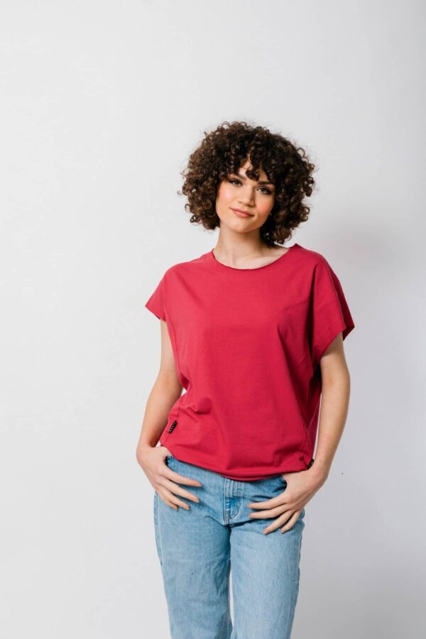 T-shirt Basic Collection Garnet rose