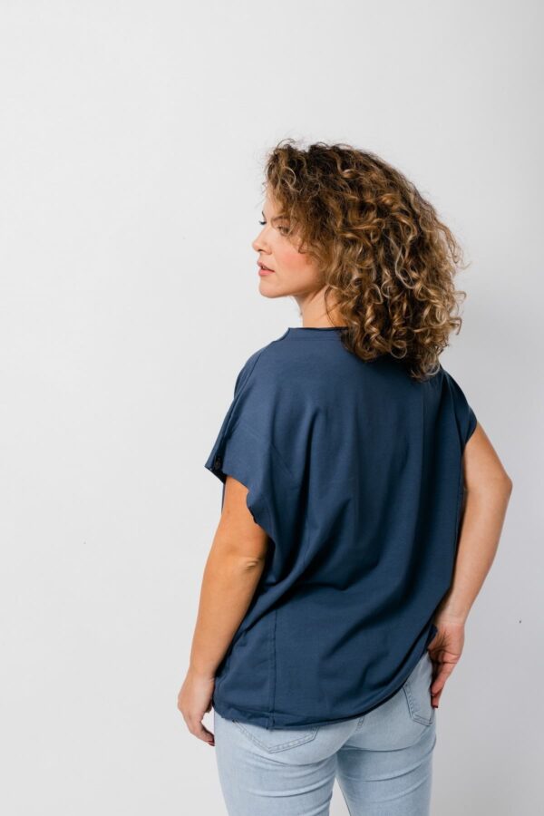 Ženska majica Casual dupli porub Insignia blue