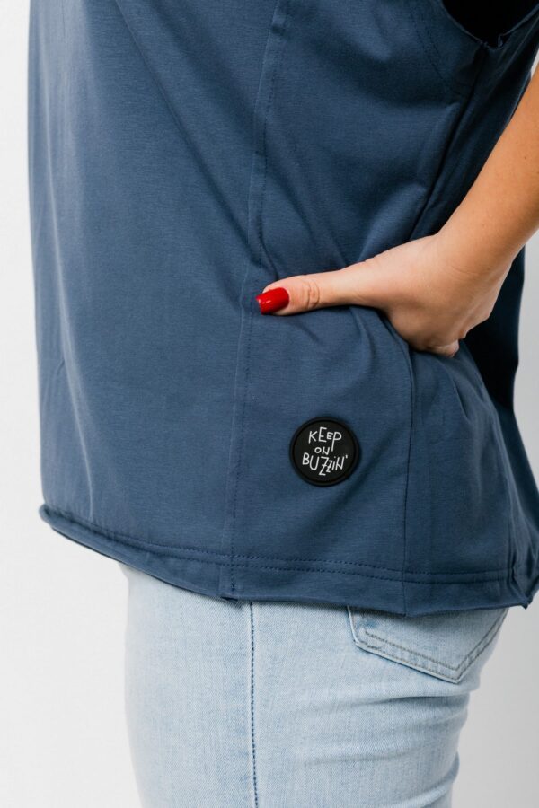 Ženska majica Casual dupli porub Insignia blue