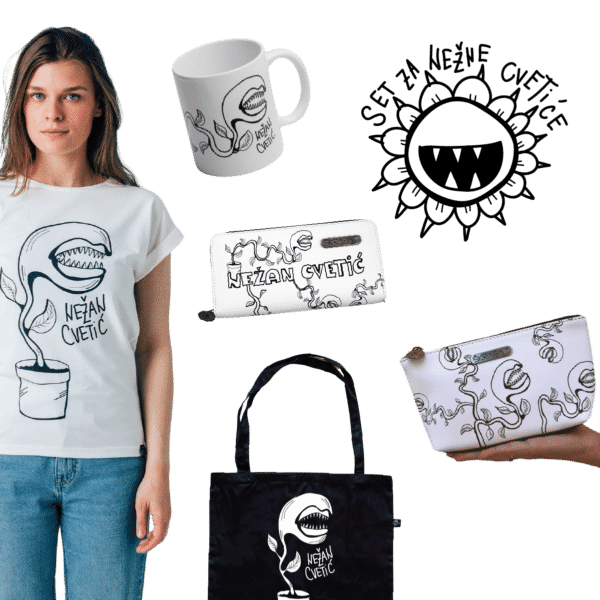 Nežan cvetić poklon set