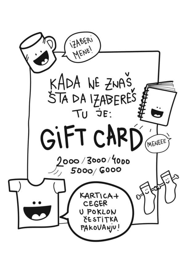 Škrabac Gift kartica