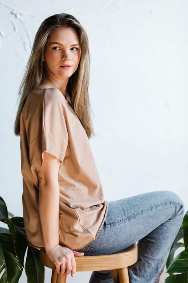 T-shirt Basic Collection Frosted Almond