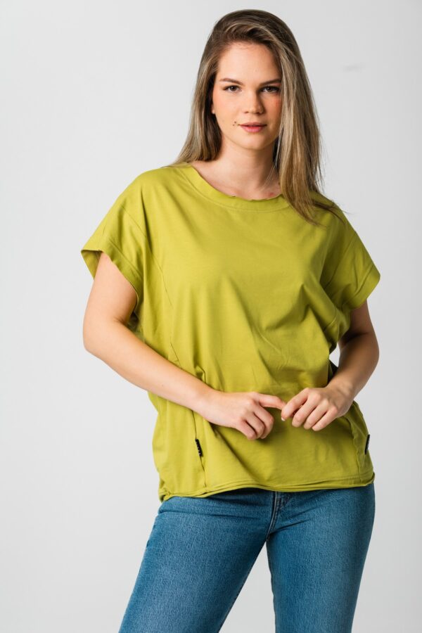 T-shirt Basic Collection Split Pea