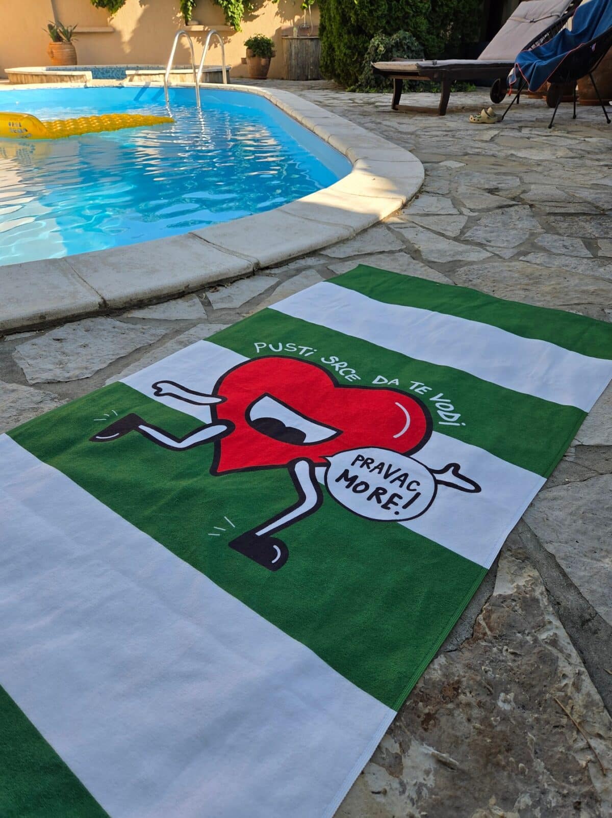 Peškir za plažu Pusti srce da te vodi