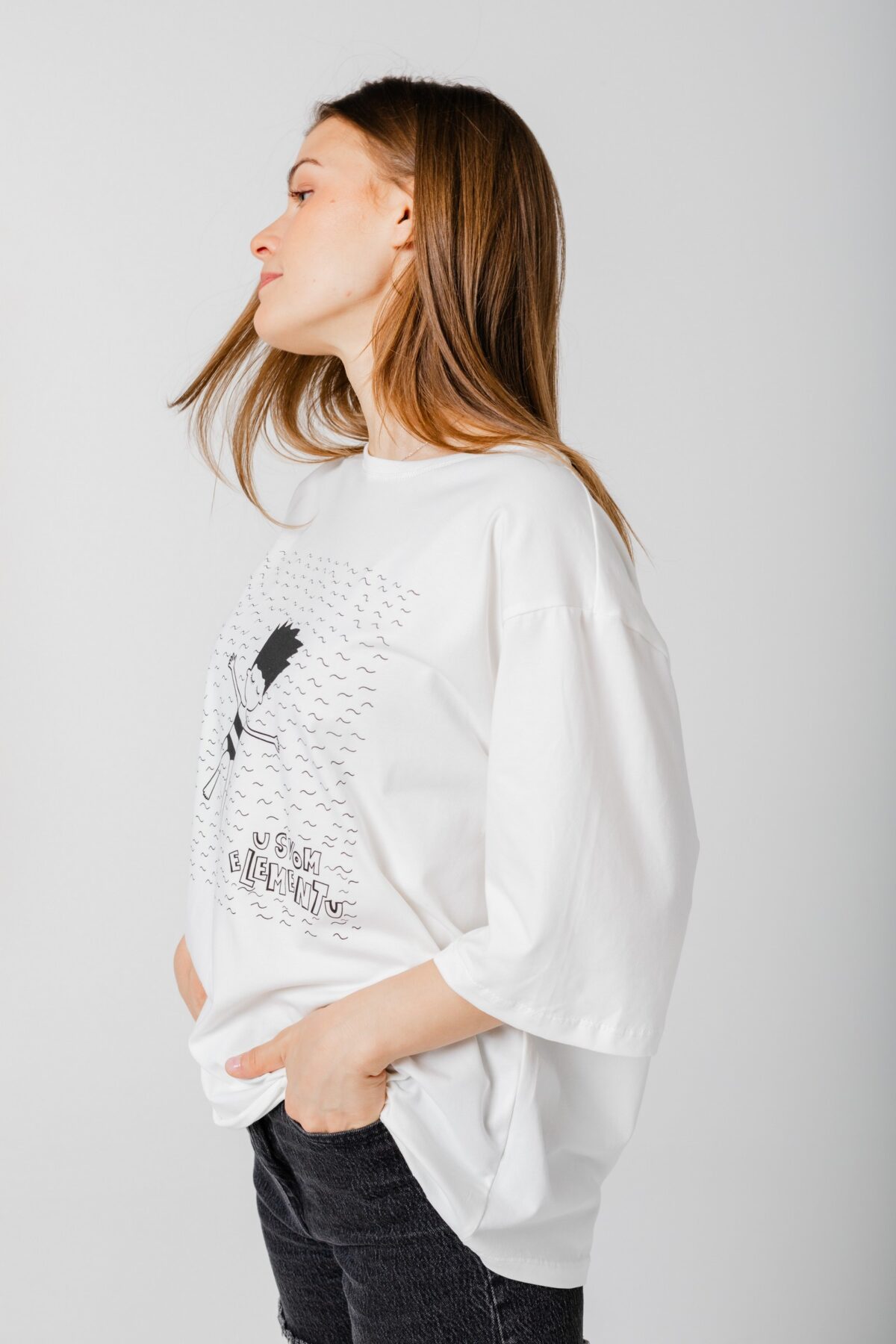 Oversized majica U svom elementu