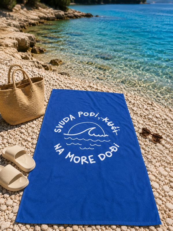 Peškir za plažu Svuda pođi na more dođi
