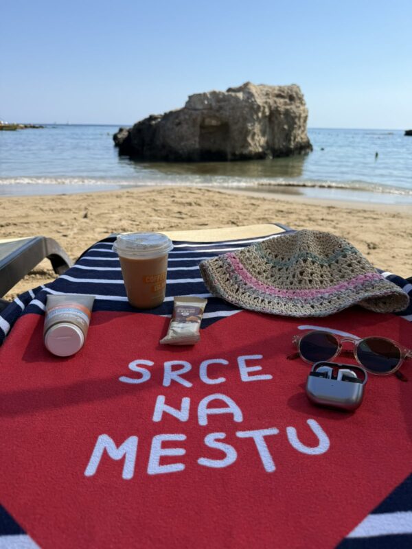 Peškir za plažu Srce na mestu - Слика 3